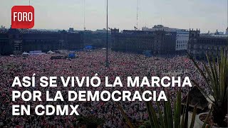 Así fue la Marcha Nacional por Nuestra Democracia 2024 en Ciudad de México - Las Noticias