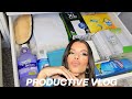 being productive clean and organizing vlog
