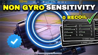 Pubg sensitivity settings no gyro ✅new zero recoil non gyro sensitivity,copy & use✔