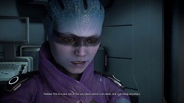 Mass Effect: Andromeda, talking with Peebee on Tempest