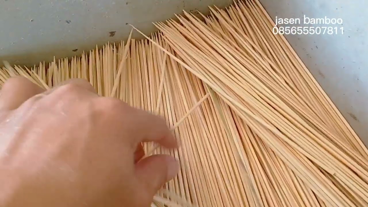 Aktifitas Pembuatan Tusuk Sate, jasen bamboo