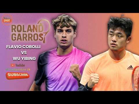 Video LIVE Flavio Cobolli vs Wu Yibing | Roland Garros 2026 | Risultato in Diretta & Commento