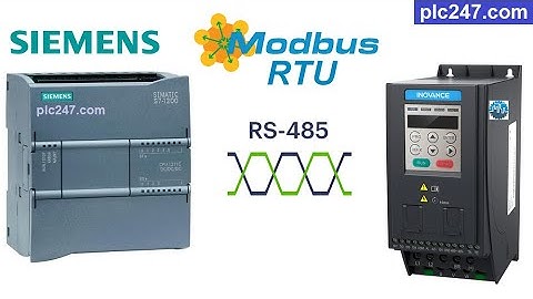 Siemens S7 1200 "Modbus RTU" Inovance MD200 Tutorial
