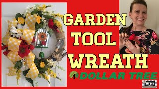 DIY Wreath Ideas |  Garden Tool Wreath |  Dollar Tree Wreath!