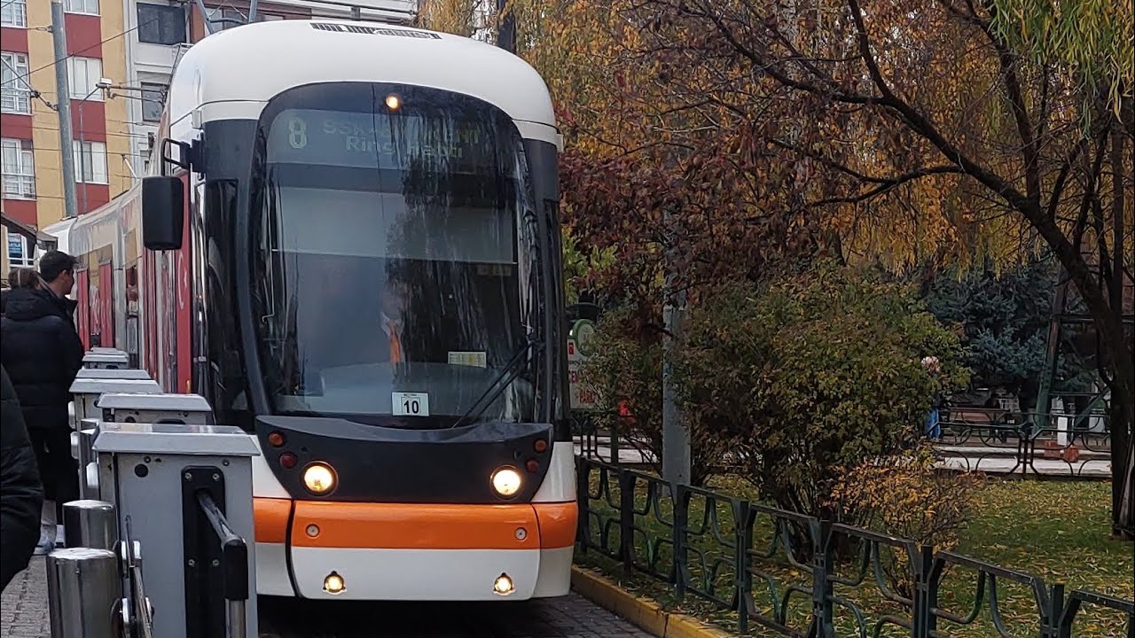 Eskişehir'de Tramvayla 8 Numaralı Hatta SSK-Batıkent-SSK Ring Seferi