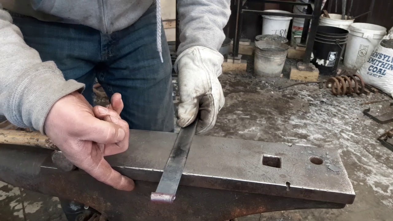 Forging a paper towel holder/100 sub give away. - YouTube