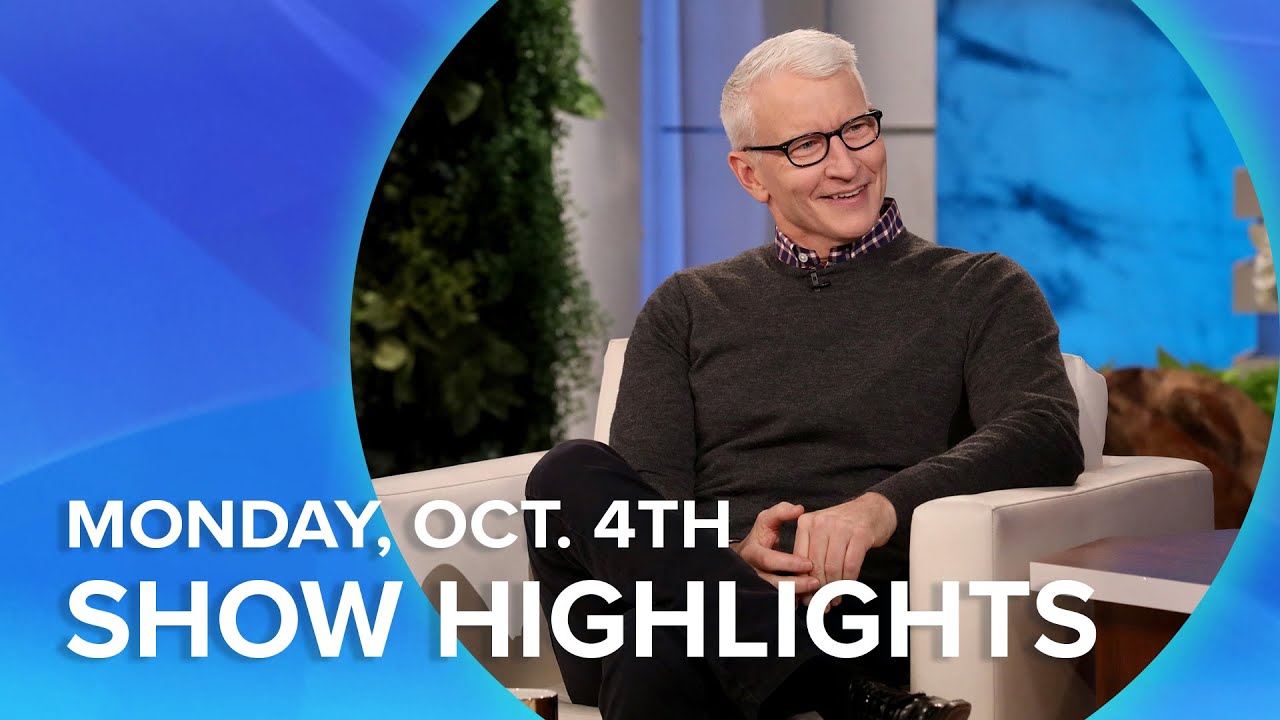 Ellen with Anderson Cooper and ‘AGT’ Aerialist Aidan Bryant! | Highlights From Monday, October 4