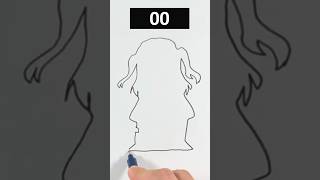 Who? Drawing Ruby Kurosawa from the outline! #aiscream #lovelive