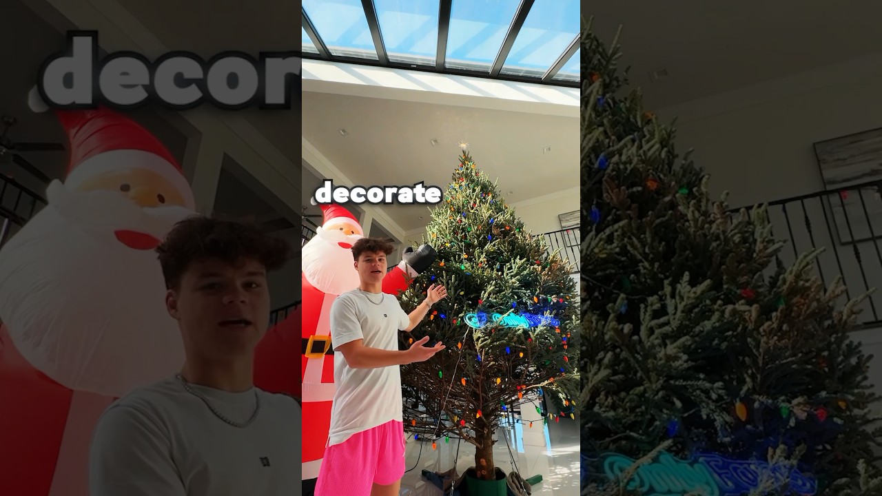 Worlds Smallest Vs. World’s Biggest Christmas Tree! @mckinleyrichardsonnn ​⁠