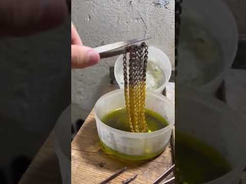 طريقة صبغ الحديد مثل الذهب معلومة