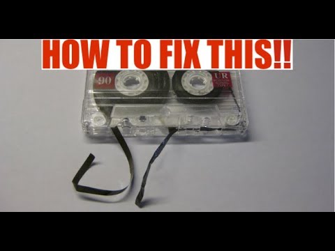 How to fix a broken cassette Fixing rippedtorn tape