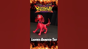 Ruff Ruff Red Animation Test #shorts #rrdd #stopmotion #lightboxexpo