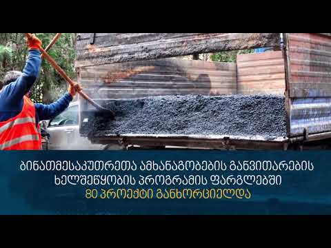 2019 წლის ექვსი თვის განმავლობაში განხორციელებული პროექტები