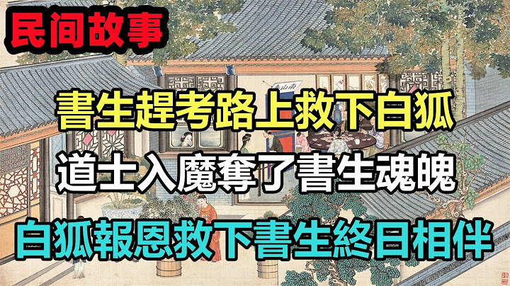 民间故事合集：书生赶考路上救下白狐，道士入魔夺了书生魂魄，白狐报恩救下书生终日相伴 - 天天要闻