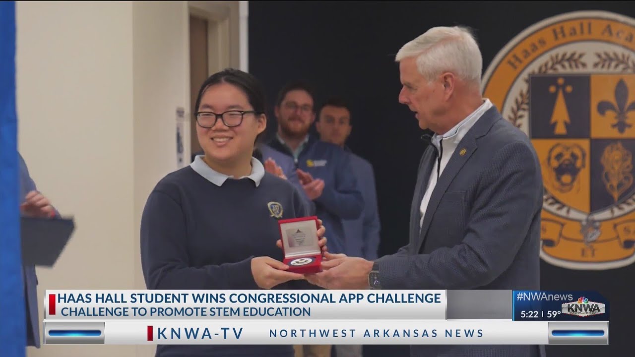 Haas Hall Academy senior wins Congressional App Challenge - YouTube