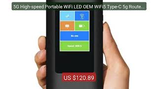 5G High-speed Portable WiFi LED OEM WiFi5 Type-C 5g Router with Si... — Best Deal 2026 | Shop Now!