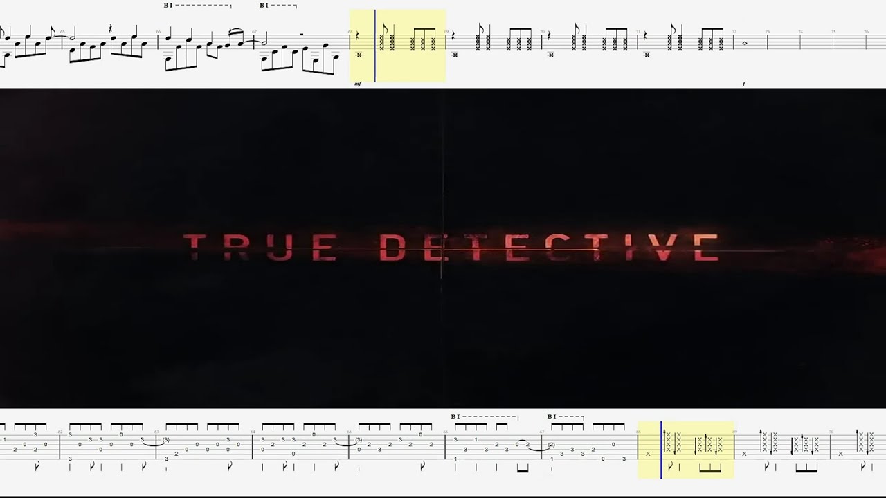 True Detective / OST / How to play on guitar / Sheetmusic / TAB