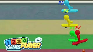 Fun Multiplayer Game 1234 Stickman: 4 Player Party Final Gameplay (Android) Part 2 screenshot 4