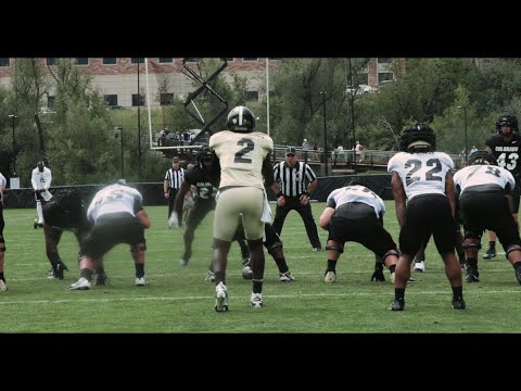 CU Football QB Shedeur Sanders FIRST FALL CAMP SCRIMMAGE