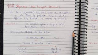 Lec 12 || DES Algorithm ( Data Encryption Standard ) | Symmetric Key Block Cipher | Information Sec.