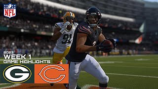 Chicago Bears vs Green Bay Packers NFL Week 1 Simulation (Madden 24 Rosters)