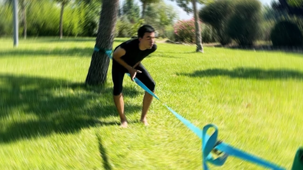 Así APRENDÍ UN DEPORTE sin EXPERIENCIA | SLACKLINE 🤸♂️ - YouTube