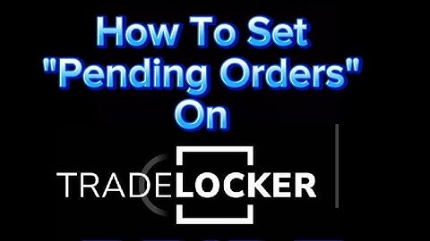 How to set Pending Orders on #Tradelocker (Buy Stop, Sell Stop, Buy Limit, Sell Limit) #BBIDF #Forex