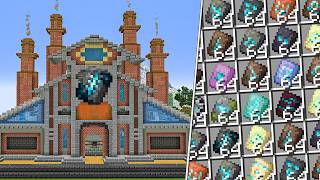 I Built a ARMOUR TRIM FACTORY in Minecraft Hardcore!