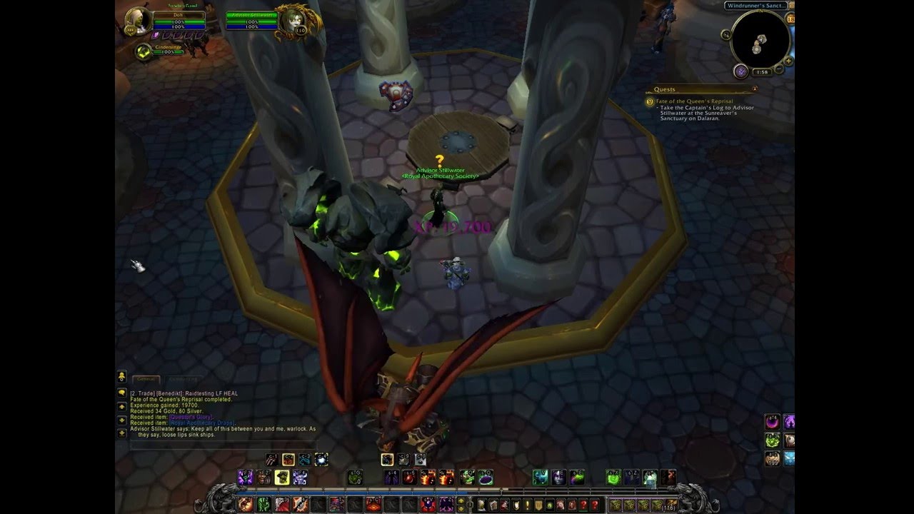 WoW quest Fate of the Queen's Reprisal YouTube