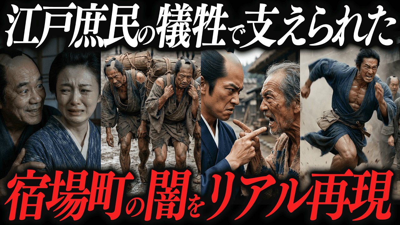江戸の宿場町で働く人々の過酷すぎる現実【リアル再現】