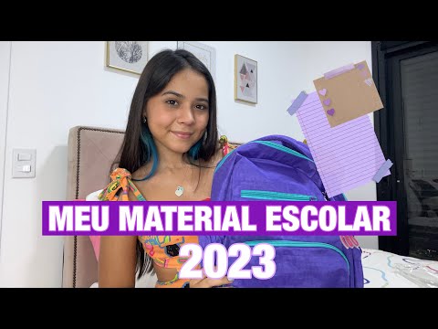 MEU MATERIAL ESCOLAR 2023 💜