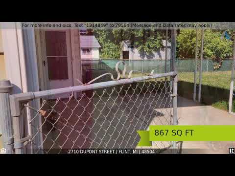 2710 DUPONT Street, Flint, MI home video tour