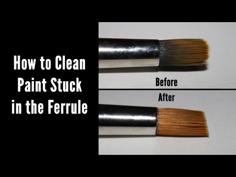 How To Fix / Reshape Damaged Paint Brush