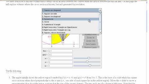 APCalc - Volumes of Known Cross Section - part 1