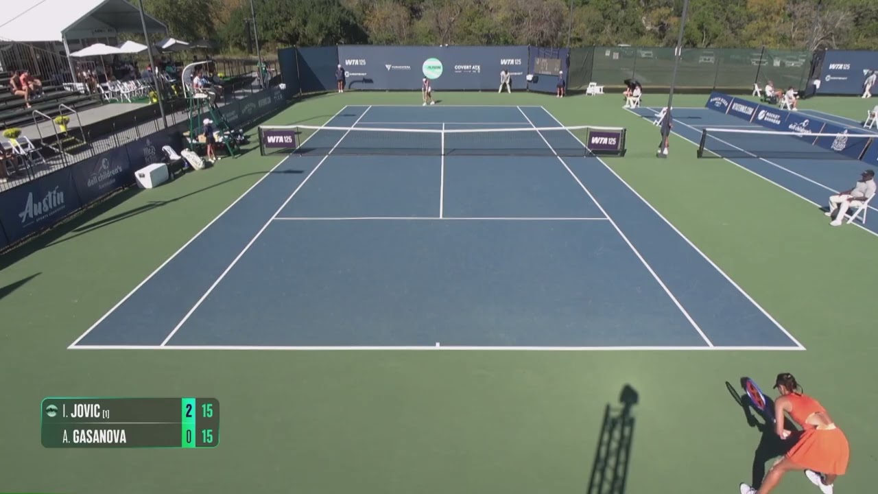 Iva Jovic [WC] [1] (USA) vs Anastasia Gasanova (RUS) // 6-1 4-6 6-4 // W125 Austin // 2nd Round