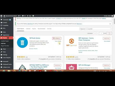 Bulk deleting comments in wordpress using wp bulk delete plugin