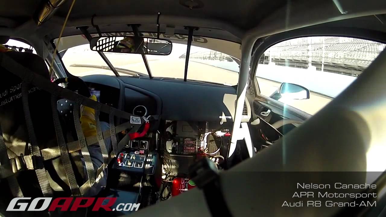 Nelson Canache behind the wheel of the APR R8 Grand-AM during practice