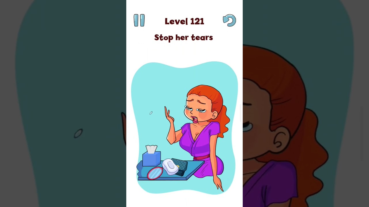 DOP Ban: Delete One Part - Stop Her Tears - Ban Erase Game Level 121 Solution