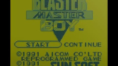 20 Mins Of...Blaster Master Boy Intro (US/Game Boy)
