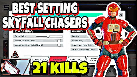 Skyfall Chasers Best Settings| Sensitivity + HUD Layout// Skyfall Chasers Gameplay KARA New Skin