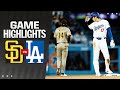 Padres vs dodgers game highlights 41324  mlb highlights