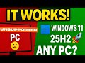 Upgrade ANY Unsupported PC to Windows 11 25H2 (Easy Method!) 🚀
