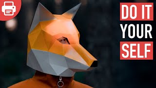How To Make A Fox Mask With Paper Or Cardboard Diy Printable Template