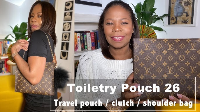 WHAT'S IN MY PURSE 2020 + LOUIS VUITTON TOILETRY POUCH 26 REVIEW 