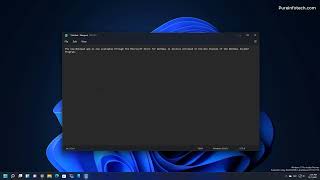 Windows 11 NEW Notepad app with dark mode support first look