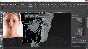 16 Modeling mouth inside Maya