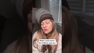 Blake Lively texts Ben Affleck about Justin Baldoni ft JLo Parody