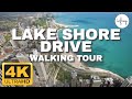 4k lake shore drive chicago illinois usa  walking tour