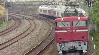 2012.11.5 常磐線EF81-81+E657系K16編成甲種最終輸送 柏→北柏