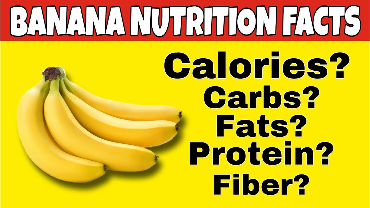 ✅Nutrition Facts of Banana || Health Benefits of Banana